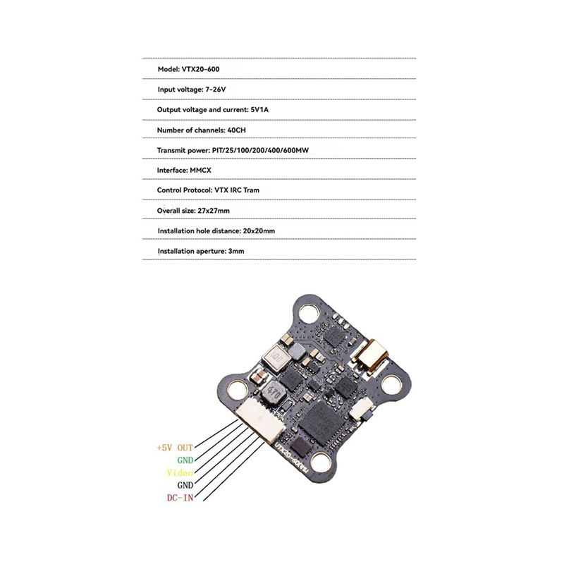 A97I-5.8G 40CH VTX FPV Transmi - Drone Racing Transmitter recensie en prijs