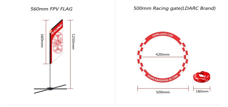 560mm FPV Racer Flag Drone Qua - Drone Racing Flag recensie en prijs
