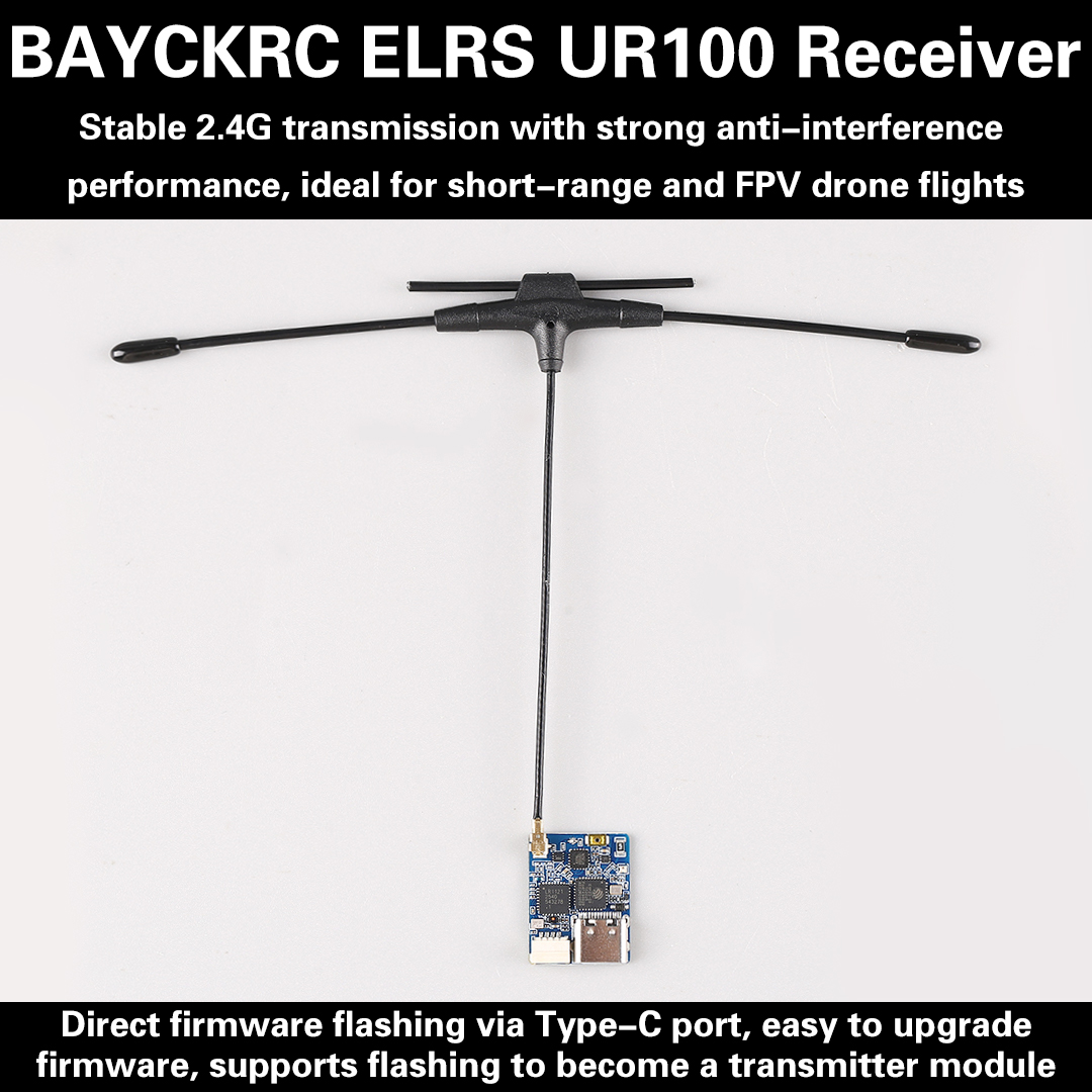 BAYCKRC UR100 ExpressLRS Dual  - Drone Racing Receiver recensie en prijs