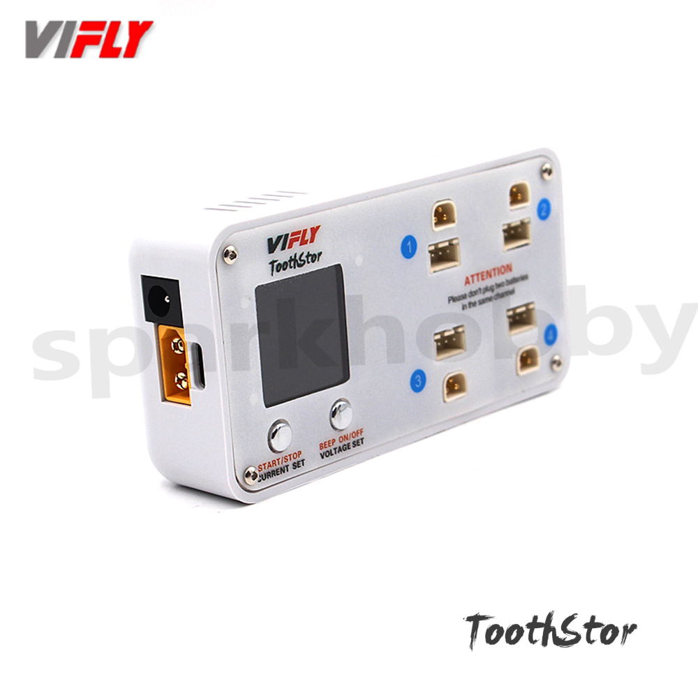 VIFLY ToothStor 4 Port 2S Bala - Drone Racing Charger recensie en prijs