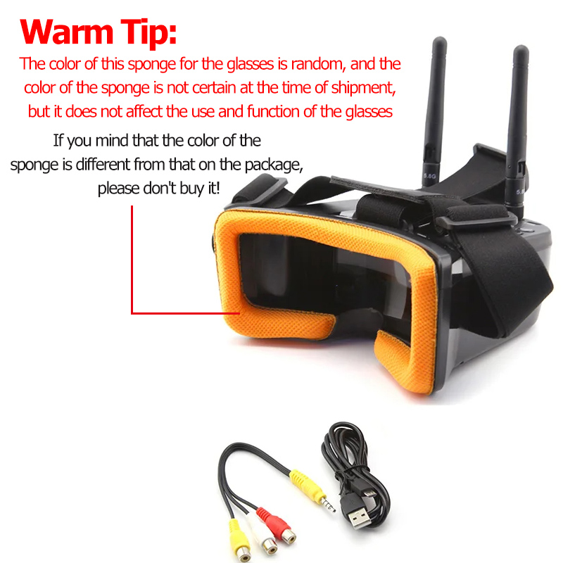 VR009 FPV Video Goggles 3Inch  - Drone Racing Goggles recensie en prijs